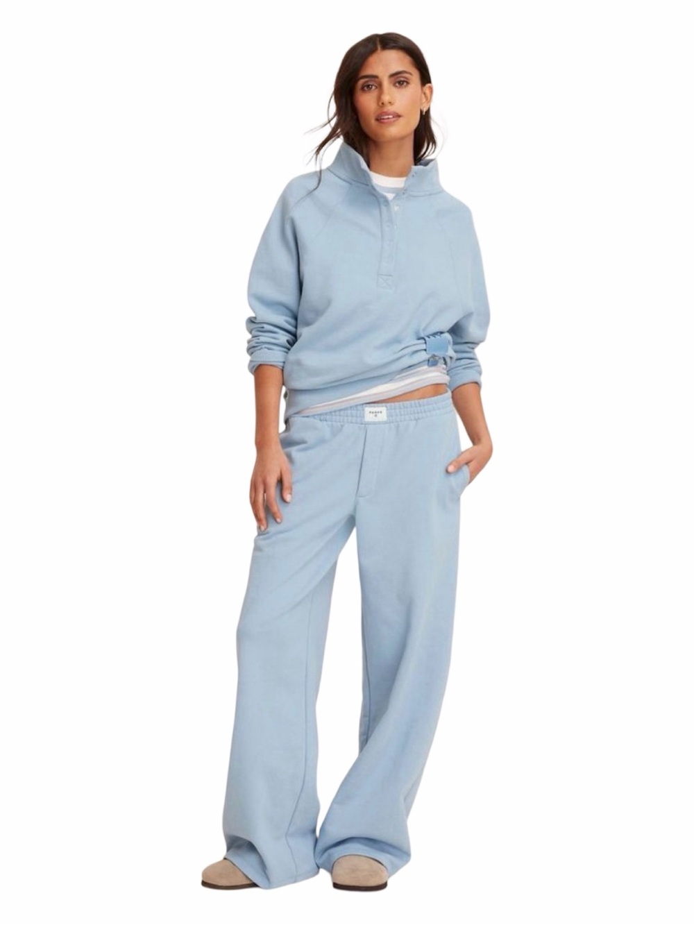 PARKE x Target High Rise Boxer Sweatpants - Size Medium - Light Blue